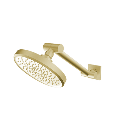 Santec - 6 Inch Single Function Showerhead With Adjustable Arm And Flange