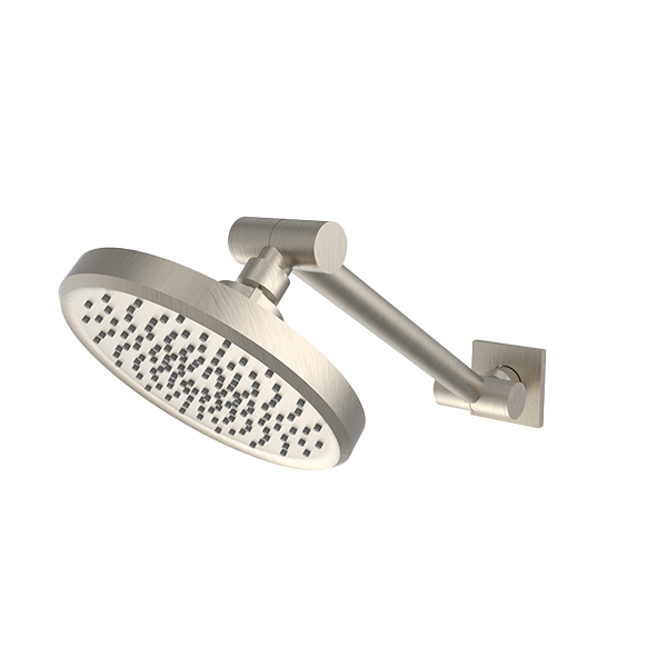 Santec - 6 Inch Single Function Showerhead With Adjustable Arm And Flange
