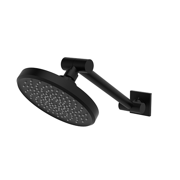 Santec - 6 Inch Single Function Showerhead With Adjustable Arm And Flange