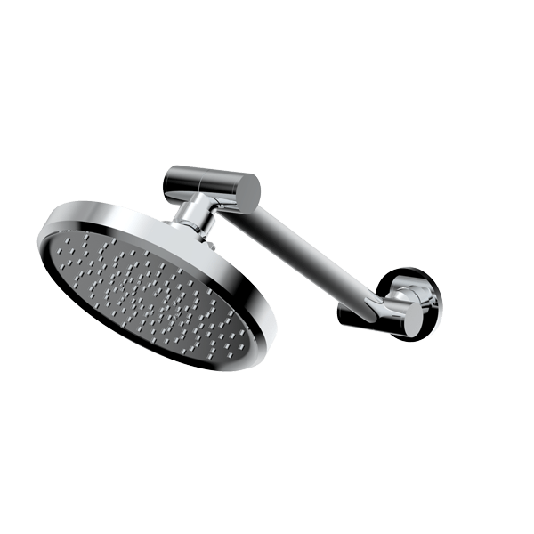 Santec - 6 Inch Single Function Showerhead With Adjustable Arm And Flange