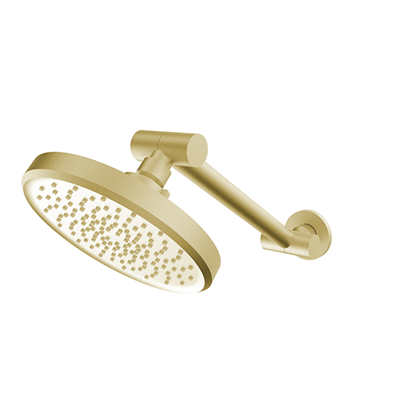 Santec - 6 Inch Single Function Showerhead With Adjustable Arm And Flange