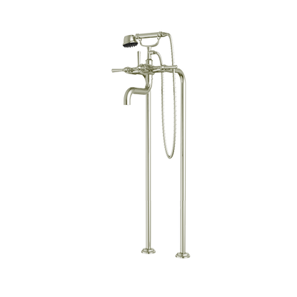 Santec - Hana Floor Mount Tub Filler With Hand Shower