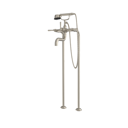 Santec - Hana Floor Mount Tub Filler With Hand Shower