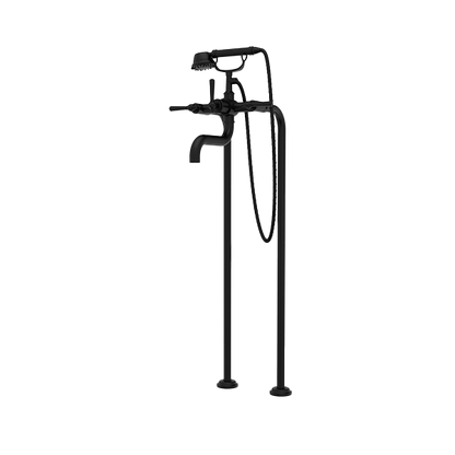 Santec - Hana Floor Mount Tub Filler With Hand Shower