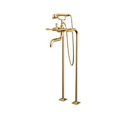 Santec - Edo Floor Mount Tub Filler With Hand Shower