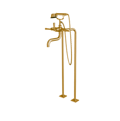 Santec - Edo Floor Mount Tub Filler With Hand Shower