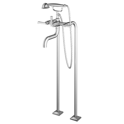 Santec - Edo Floor Mount Tub Filler With Hand Shower