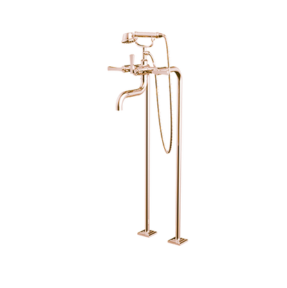 Santec - Edo Floor Mount Tub Filler With Hand Shower