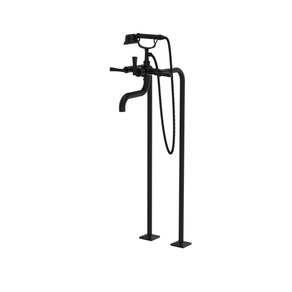 Santec - Edo Floor Mount Tub Filler With Hand Shower