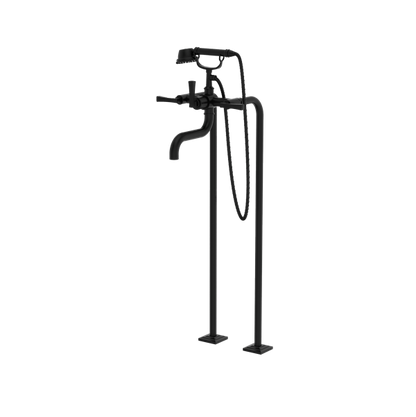 Santec - Edo Floor Mount Tub Filler With Hand Shower