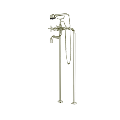 Santec - Hana Floor Mount Tub Filler With Hand Shower