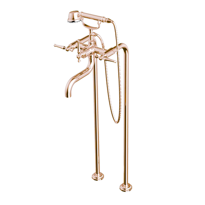 Santec - Klassica Floor Mount Tub Filler With Hand Shower
