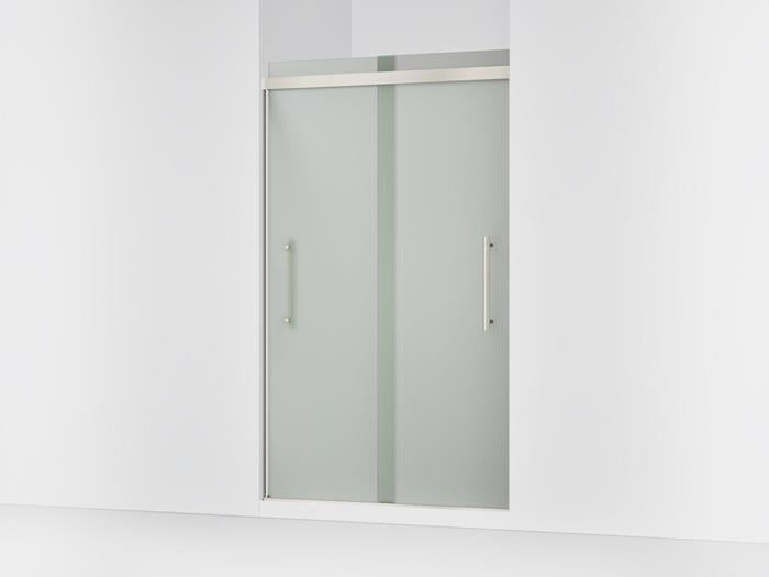 Kohler - Pleat 5/16 Shower Door 79 1/16X47 5/8 - Anodized Brushed Nickel