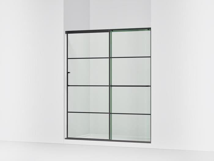Kohler - Elate 5/16 Shower Door 75 1/2 X 65 5/8 - Matte Black