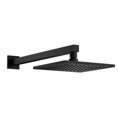 Santec - 8 Inch Square All Brass Rain Head With Arm And Flange
