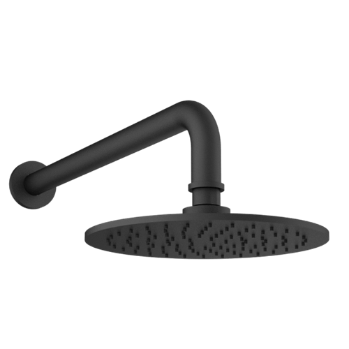 Santec - 8 Inch Round All Brass Rain Head With Arm And Flange