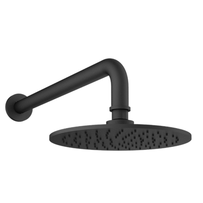 Santec - 8 Inch Round All Brass Rain Head With Arm And Flange