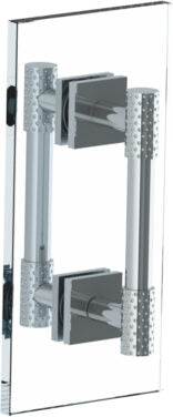 Watermark - Lily 18 Inch double shower door pull/ glass mount towel bar