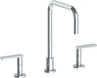 Watermark - Lily  Deck Mounted 3 Hole Square Top Kitchen Faucet