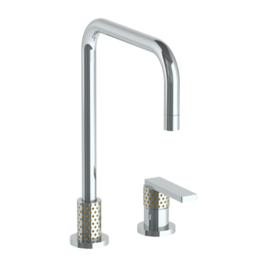 Watermark - Lily Deck Mounted 2 Hole Square Top Kitchen Faucet