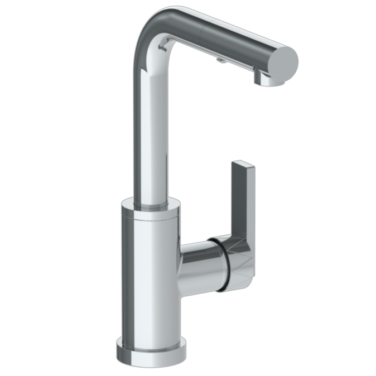 Watermark - Lily Deck Mounted 1 Hole Square Top Prep Faucet with Pull Out Spray