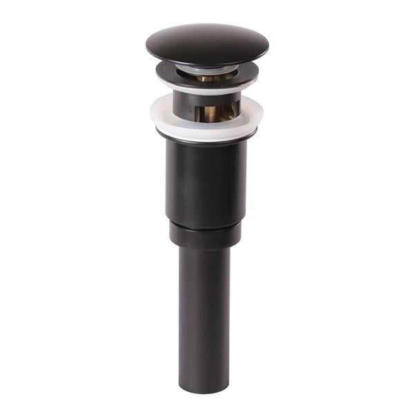 Lacava - DClick-Clack Drain For European Lavatories, With Round Dome Cover, With Overflow Holes. Diam: 2 5/8”