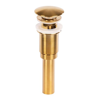 Lacava - DClick-Clack Drain For European Lavatories, With Round Dome Cover, With Overflow Holes. Diam: 2 5/8”