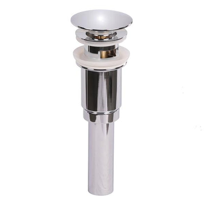 Lacava - DClick-Clack Drain For European Lavatories, With Round Dome Cover, With Overflow Holes. Diam: 2 5/8”