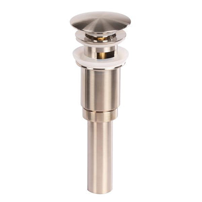 Lacava - DClick-Clack Drain For European Lavatories, With Round Dome Cover, With Overflow Holes. Diam: 2 5/8”