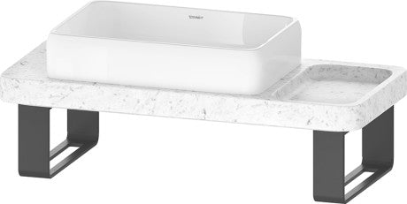 Duravit - Qatego Stone Console and Sink 39-3/8 Inch, Cararra Marble Console