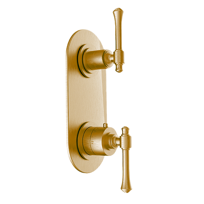 Santec - Athena II Trim (Shared Function) - 1/2 Inch Thermostatic Trim With Volume Control And 2-Way Diverter