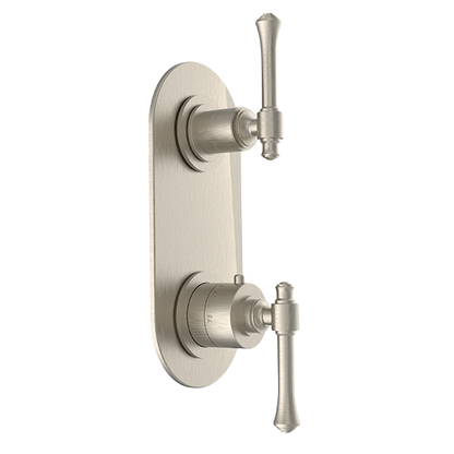 Santec - Athena II Trim (Non-Shared Function) - 1/2 Inch Thermostatic Trim With Volume Control And 2-Way Diverter
