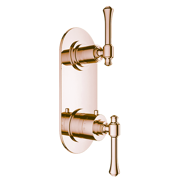 Santec - Athena II Trim (Shared Function) - 1/2 Inch Thermostatic Trim With Volume Control And 3-Way Diverter