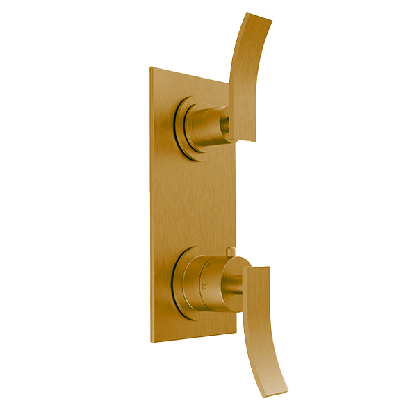 Santec - Ava Trim (Shared Function) - 1/2 Inch Thermostatic Trim With Volume Control And 3-Way Diverter