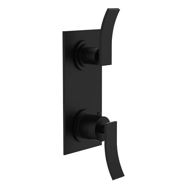 Santec - Ava Trim (Shared Function) - 1/2 Inch Thermostatic Trim With Volume Control And 3-Way Diverter