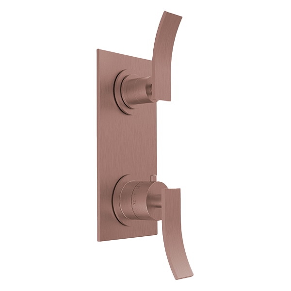 Santec - Ava Trim (Shared Function) - 1/2 Inch Thermostatic Trim With Volume Control And 3-Way Diverter