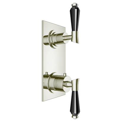 Santec - Edo Crystal Trim (Non-Shared Function) - 1/2 Inch Thermostatic Trim With Volume Control And 3-Way Diverter