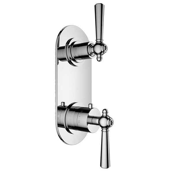 Santec - Hana Trim - 1/2 Inch Thermostatic Trim With One Way Volume Control