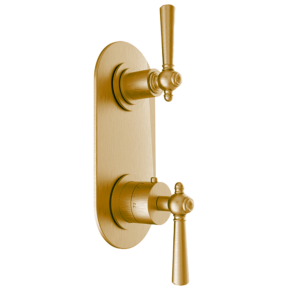 Santec - Hana Trim - 1/2 Inch Thermostatic Trim With One Way Volume Control