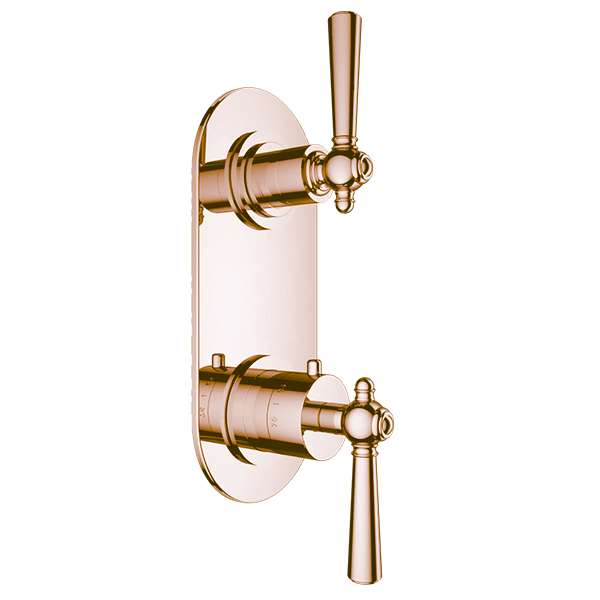 Santec - Hana Trim - 1/2 Inch Thermostatic Trim With One Way Volume Control