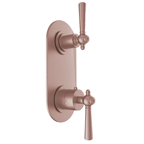 Santec - Hana Trim - 1/2 Inch Thermostatic Trim With One Way Volume Control