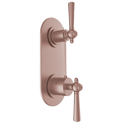 Santec - Hana Trim - 1/2 Inch Thermostatic Trim With One Way Volume Control
