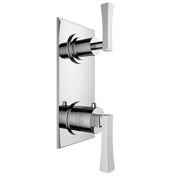 Santec - Edo Trim (Non-Shared Function) - 1/2 Inch Thermostatic Trim With Volume Control And 2-Way Diverter