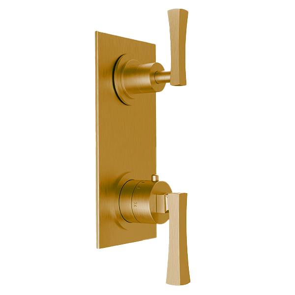 Santec - Edo Trim (Shared Function) - 1/2 Inch Thermostatic Trim With Volume Control And 3-Way Diverter