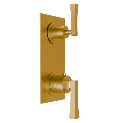Santec - Edo Trim (Non-Shared Function) - 1/2 Inch Thermostatic Trim With Volume Control And 2-Way Diverter