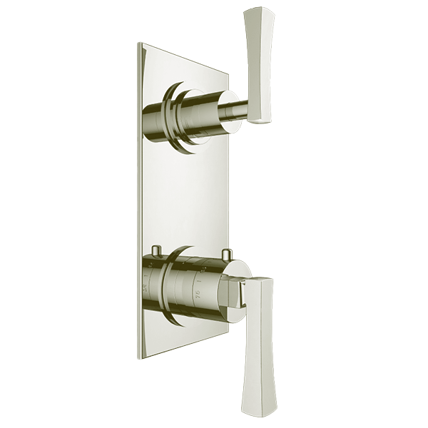 Santec - Edo Trim (Shared Function) - 1/2 Inch Thermostatic Trim With Volume Control And 2-Way Diverter