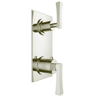 Santec - Edo Trim (Shared Function) - 1/2 Inch Thermostatic Trim With Volume Control And 2-Way Diverter