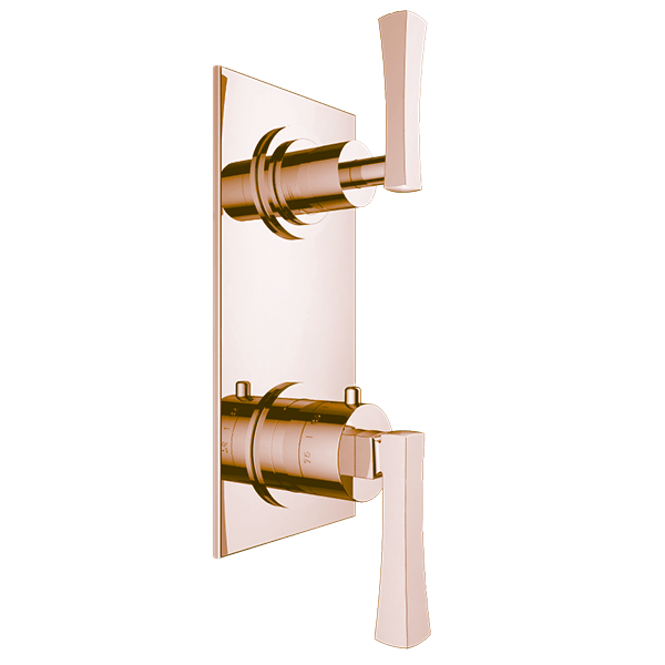 Santec - Edo Trim (Non-Shared Function) - 1/2 Inch Thermostatic Trim With Volume Control And 2-Way Diverter