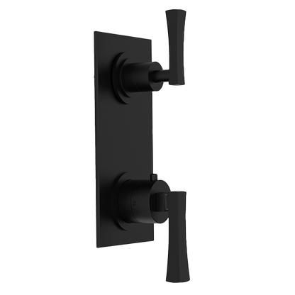 Santec - Edo Trim (Shared Function) - 1/2 Inch Thermostatic Trim With Volume Control And 2-Way Diverter