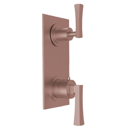 Santec - Edo Trim (Shared Function) - 1/2 Inch Thermostatic Trim With Volume Control And 3-Way Diverter
